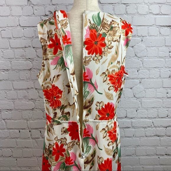 Vintage 1960s handmade Aloha Sleeveless Tropical Hawaiian Maxi Dress - Picture 6 of 10